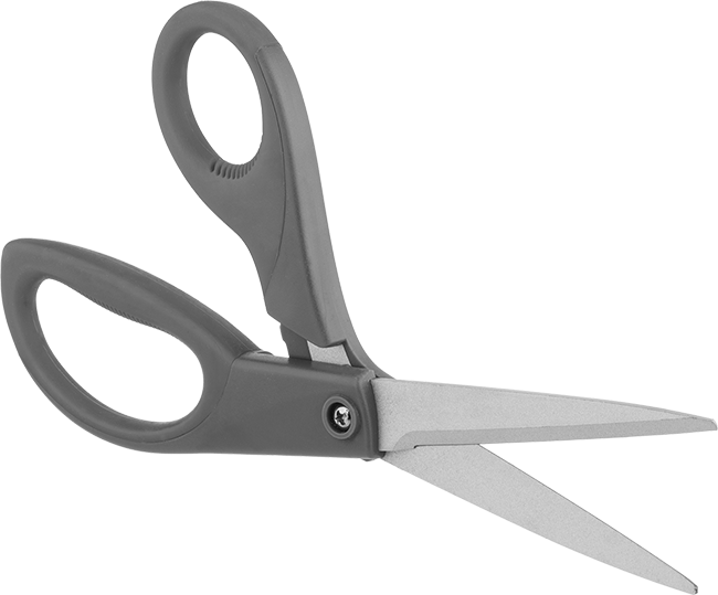Long-Life Lightweight Scissors, 8" Overall Length, 3-1/2" Cut Length