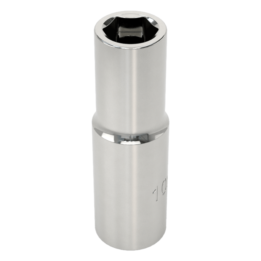 6-Point Deep Socket, 3/8" Square Drive, 10mm Size