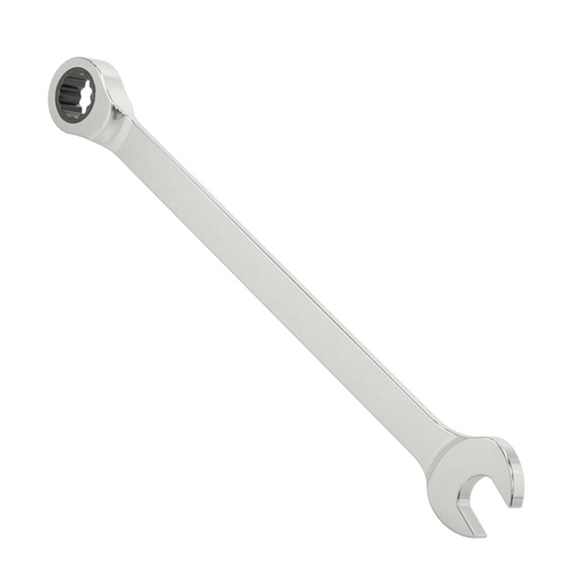 Ratcheting Combination Wrench, 14 mm Size, 9-1/4" Overall Length