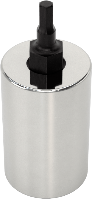 Hex Bit Socket, Stubby, 3/8" Square Drive, 2.5 mm Drive Size