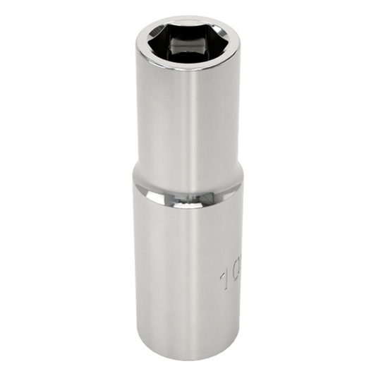 6-Point Deep Socket, 3/8" Square Drive, 10mm Size